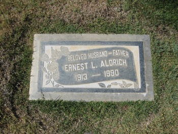 Aldrich,   Ernest Leslie gravesite