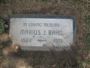 Bahn, Marius J. gravesite