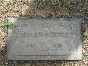 Baltzelle, Jean Ann gravesite