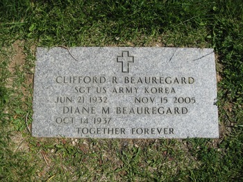 Beauregard, Clifford Robert ('Bob') gravesite