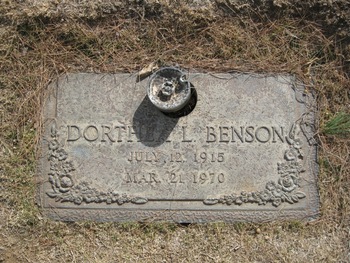 Benson, Dorthea Lillian gravesite