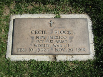 Flock, Cecil gravesite