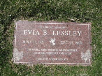 Lessley, Evia B. gravesite