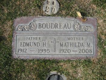 Boudreau,   Mathilda Mary ('Tillie') gravesite