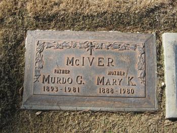 McIver, Mary Katherine gravesite