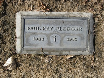 Pledger,   Paul Ray gravesite
