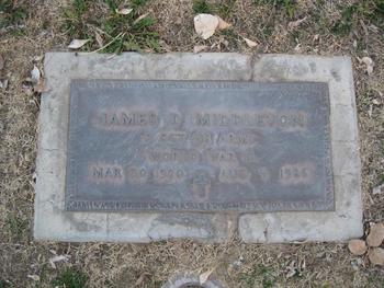 Middleton, James D. gravesite