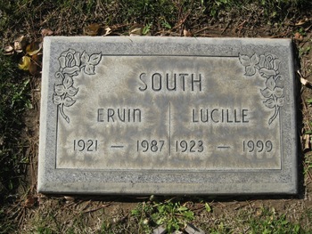 South, Ervin gravesite