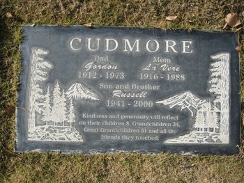 Cudmore,   La Vere Clytius gravesite