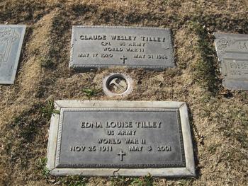 Tilley, Claude Wesley gravesite