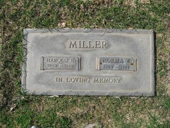 Miller, Harold Eli gravesite