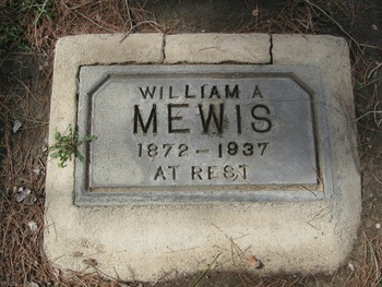 Mewis, William August gravesite
