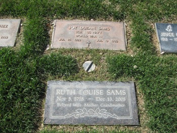 Sams, Joy Duean gravesite