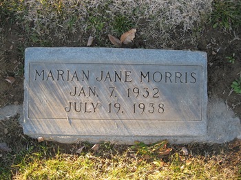 Morris, Marian Jane gravesite