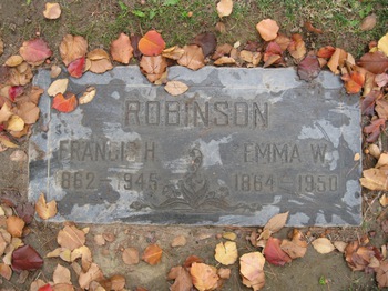 Robinson, Francis Harvey gravesite