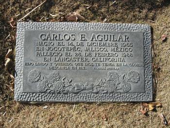 Aguilar, Carlos Enriquez gravesite