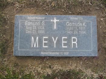 Meyer,   Gertrude gravesite