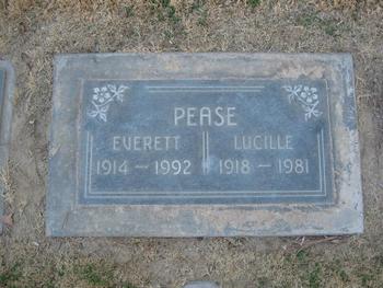 Pease, Lucille gravesite