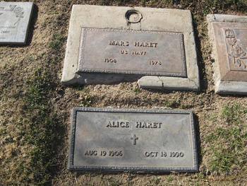 Haret,   Alice gravesite