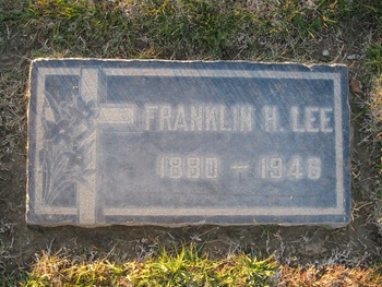 Lee, Franklin Harry gravesite