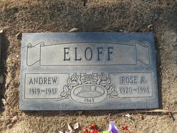 Eloff, Rose A. gravesite