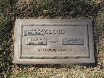 Cloud, Anna Drusilla gravesite
