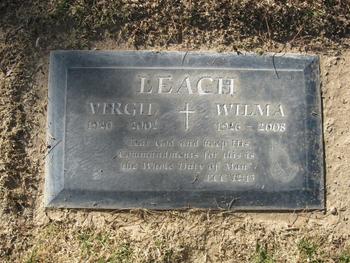 Leach, Wilma Juanita Nation gravesite