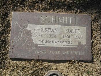 Schmitt,   Sophie gravesite