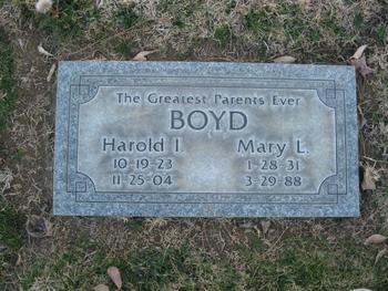 Boyd,   Mary L. gravesite