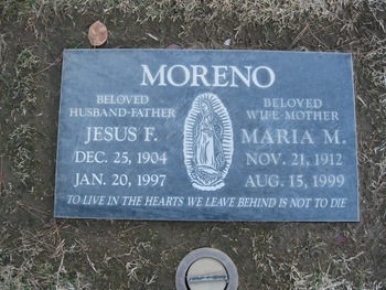 Moreno, Maria M. gravesite