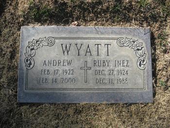 Wyatt, Andrew gravesite