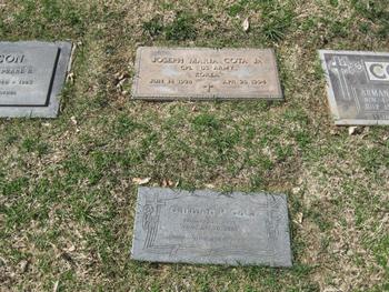 Cota, Jr.  Joseph Maria gravesite