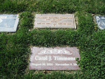 Timmons, Carol J. gravesite