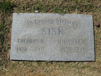 Sisk, Johnnye C. ('Jay') gravesite