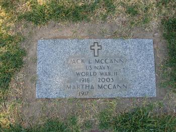 McCann, Jack L. gravesite