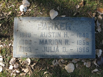 Parker, Marion Richmond gravesite