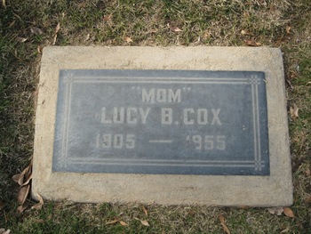 Cox,   Lucy Belle gravesite