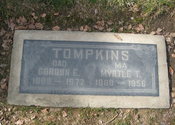 Tompkins, Myrtle Tura gravesite