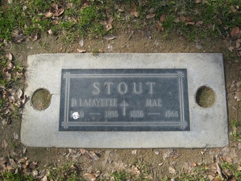 Stout, D. Lafayette gravesite