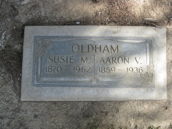Oldham-Davis, Susie Malinda gravesite