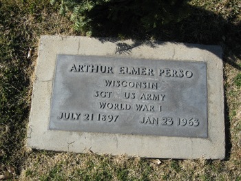 Perso, Arthur Elmer gravesite
