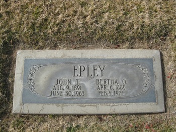 Epley, John T. gravesite