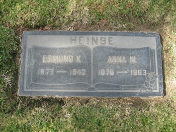 Heinse, Anna M. gravesite