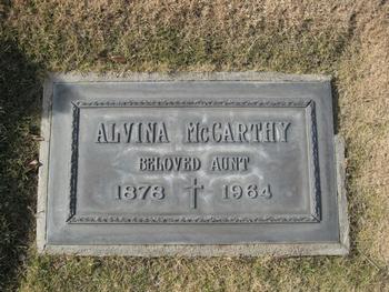 McCarthy, Alvina gravesite