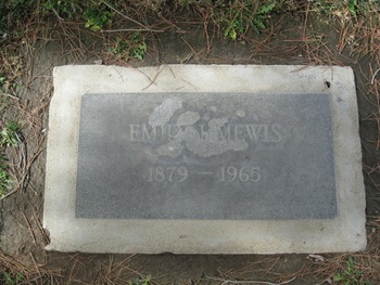 Mewis, Emily I. gravesite