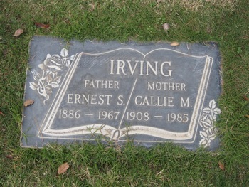 Irving, Ernest Stanley gravesite