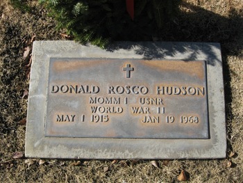 Hudson, Donald Rosco gravesite