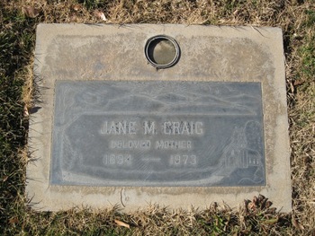 Craig,   Jane Marilla gravesite