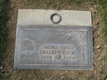 Cox,   Charles Sylvester gravesite