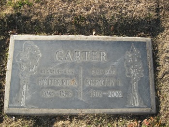 Carter,   Whitford Bangs gravesite
